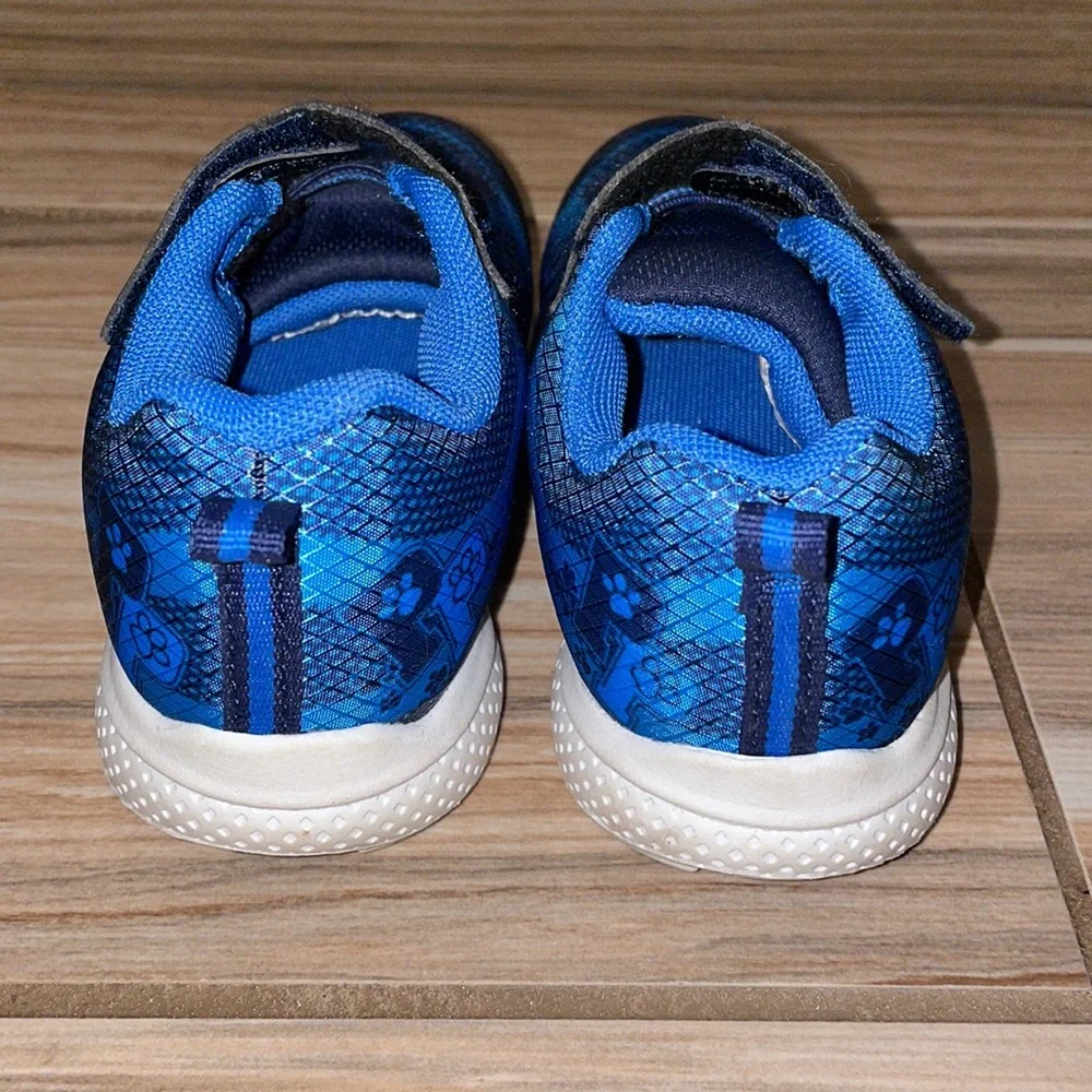COPY - Paw Patrol Blue Velcro Sneakers (SIZE 8T) LIKE NEW - Picture 4 of 6